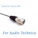 YAM Black LM5-C4AT Lavalier Microphone For Audio Technica Wireless Microphone